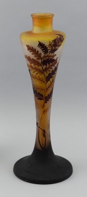 GALLE CAMEO GLASS VASE FRANCE,