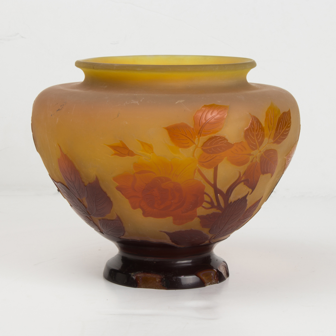 GALLE CAMEO GLASS VASE Galle
