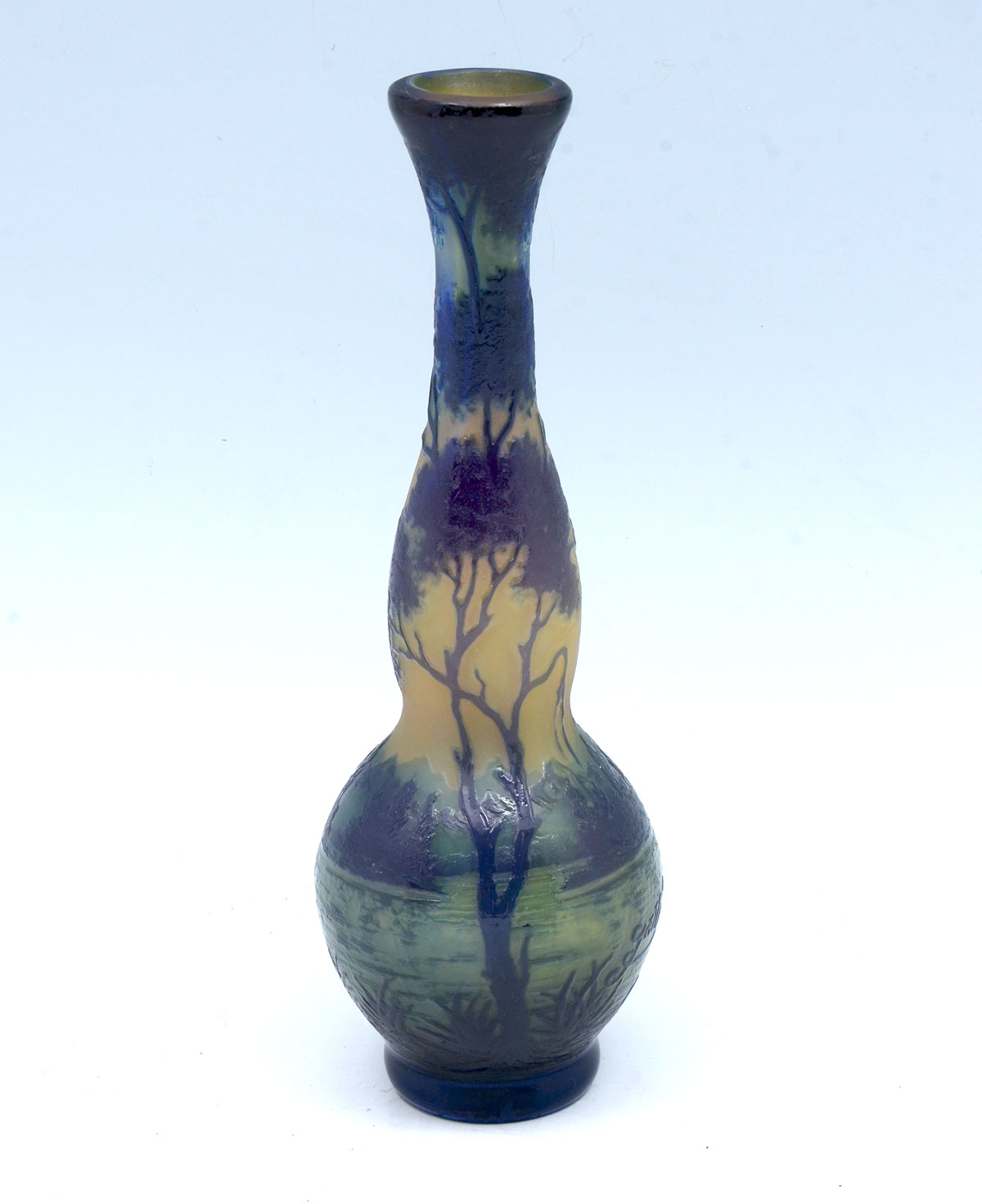 GALLE CAMEO GLASS VASE: Signed