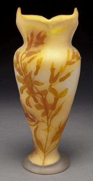 Galle cameo glass vase with