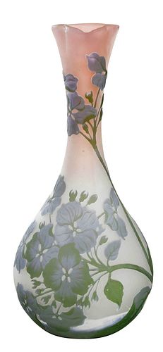 GALLE CAMEO HYDRANGEA ART GLASS