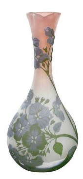 GALLE CAMEO HYDRANGEA ART GLAS