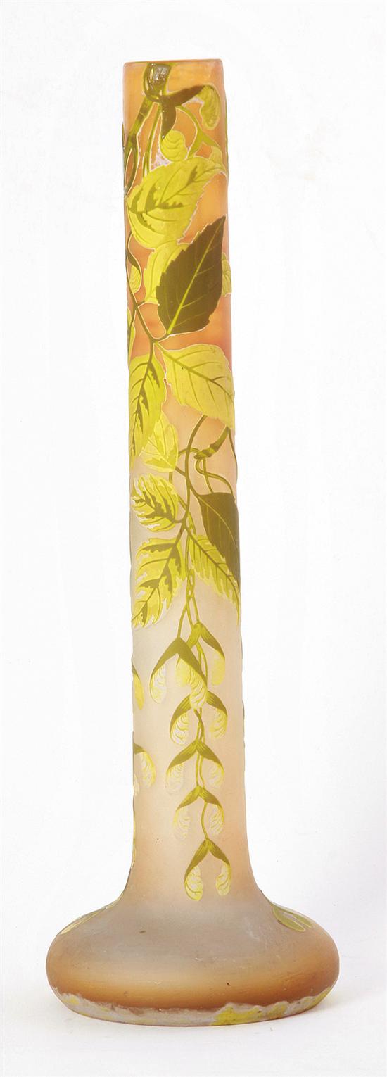 Galle cameo overlay art glass