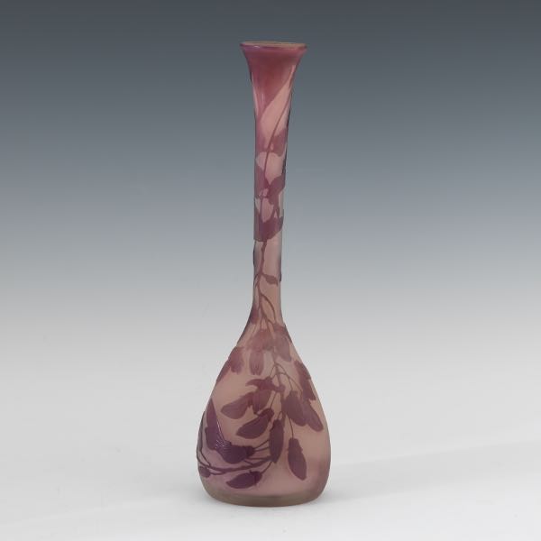 GALLE CAMEO VASE 11 ¼" Galle
