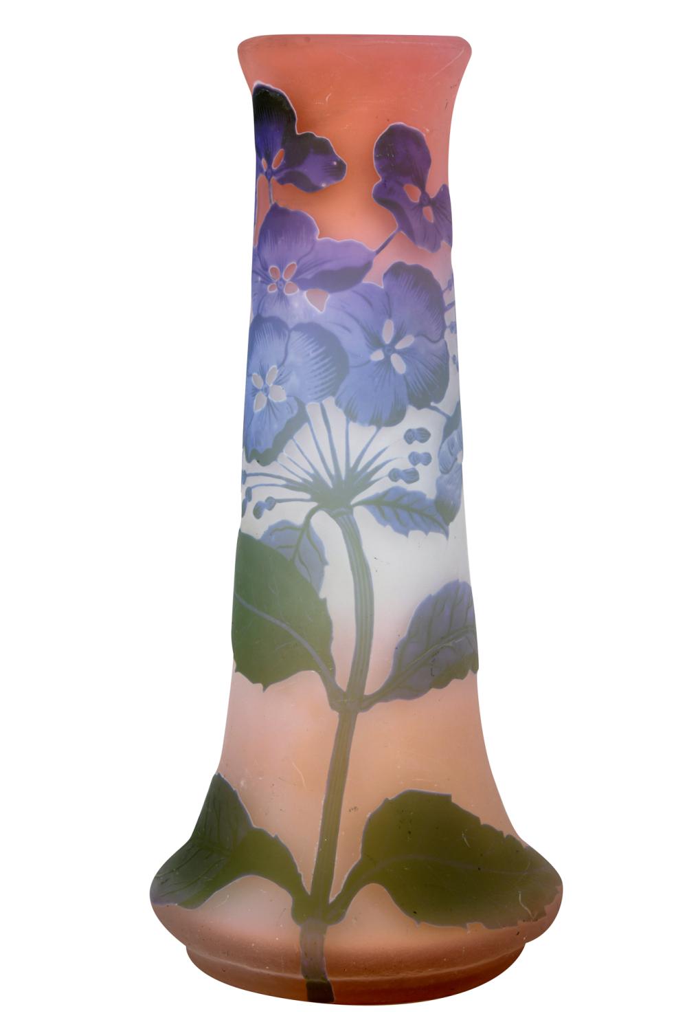 GALLE CAMEO VASEsigned 9 1/2 inches