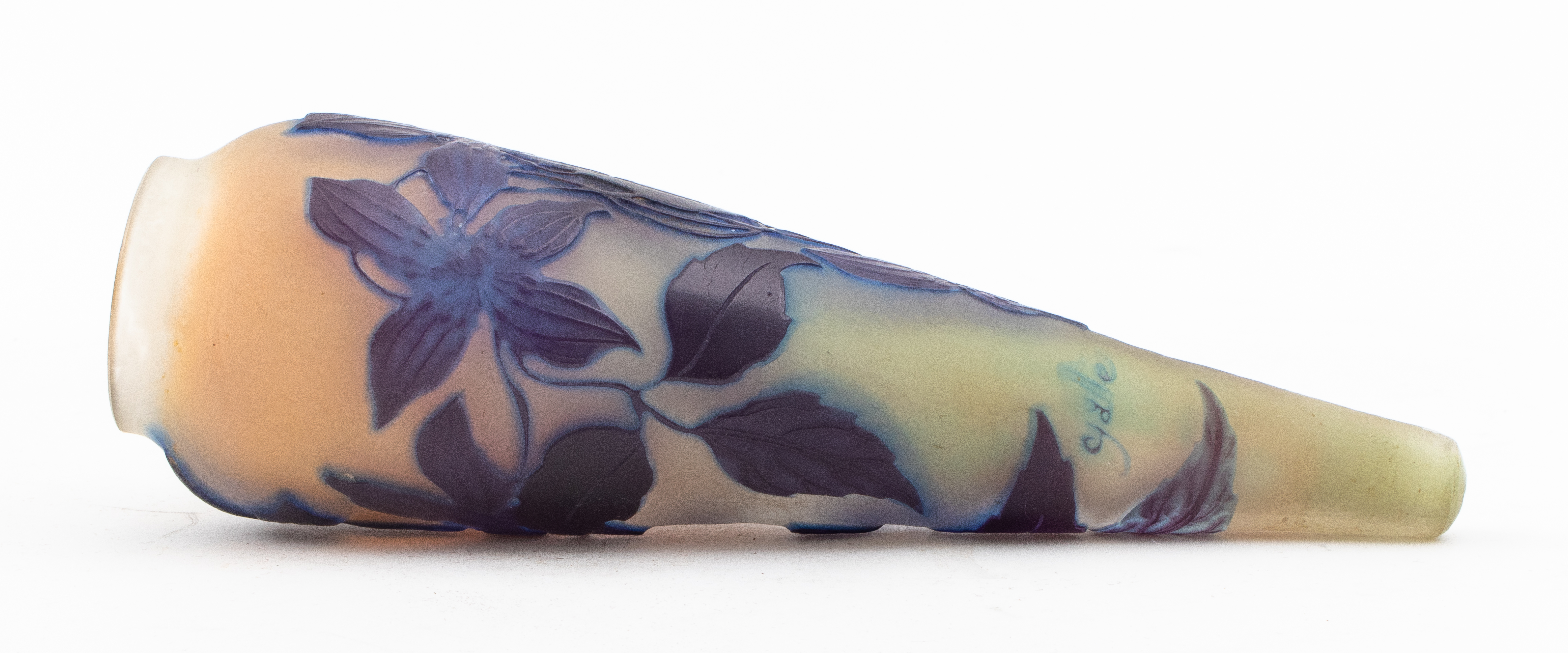 GALLE COBALT BLUE CAMEO GLASS