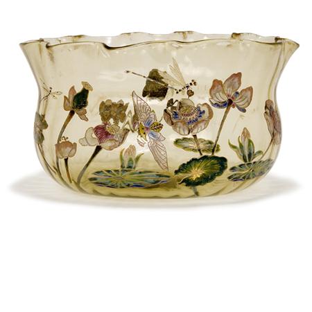 Galle Enameled Glass Bowl 	 