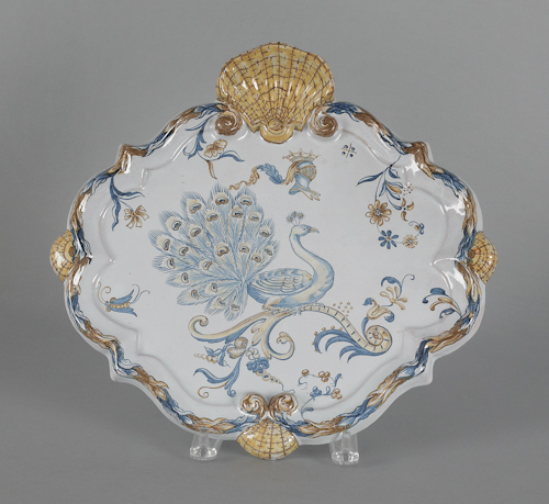 Galle faience plaque ca. 1900