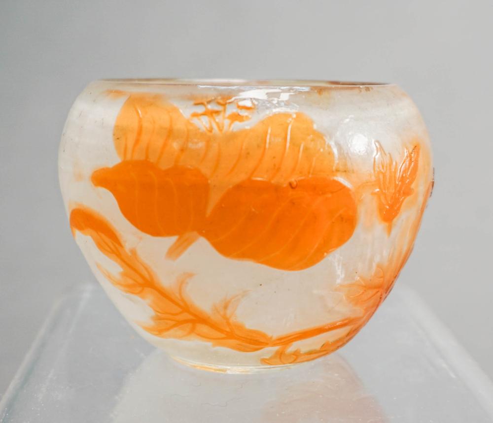 GALLE FIRE POLISHED CAMEO GLASS