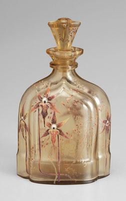Galle floral decanter, enameled