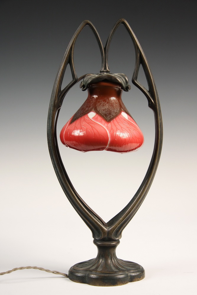 GALLE LAMP - Emile Galle signed Art