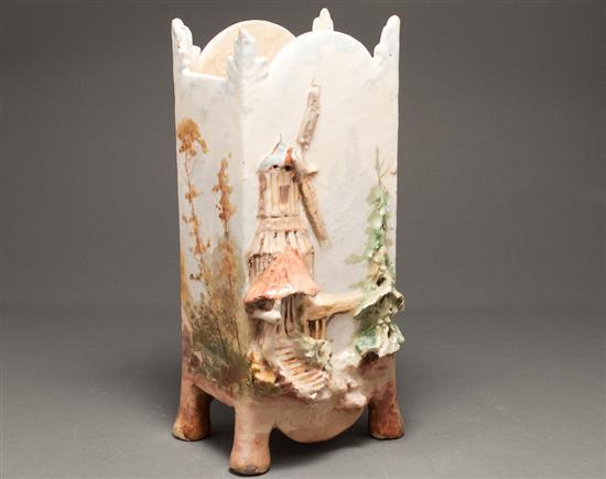 Galle relief molded and painted art