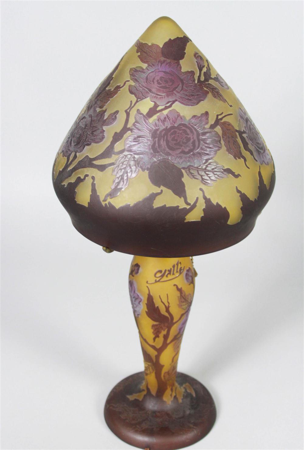 GALLE STYLE CAMEO GLASS TABLE