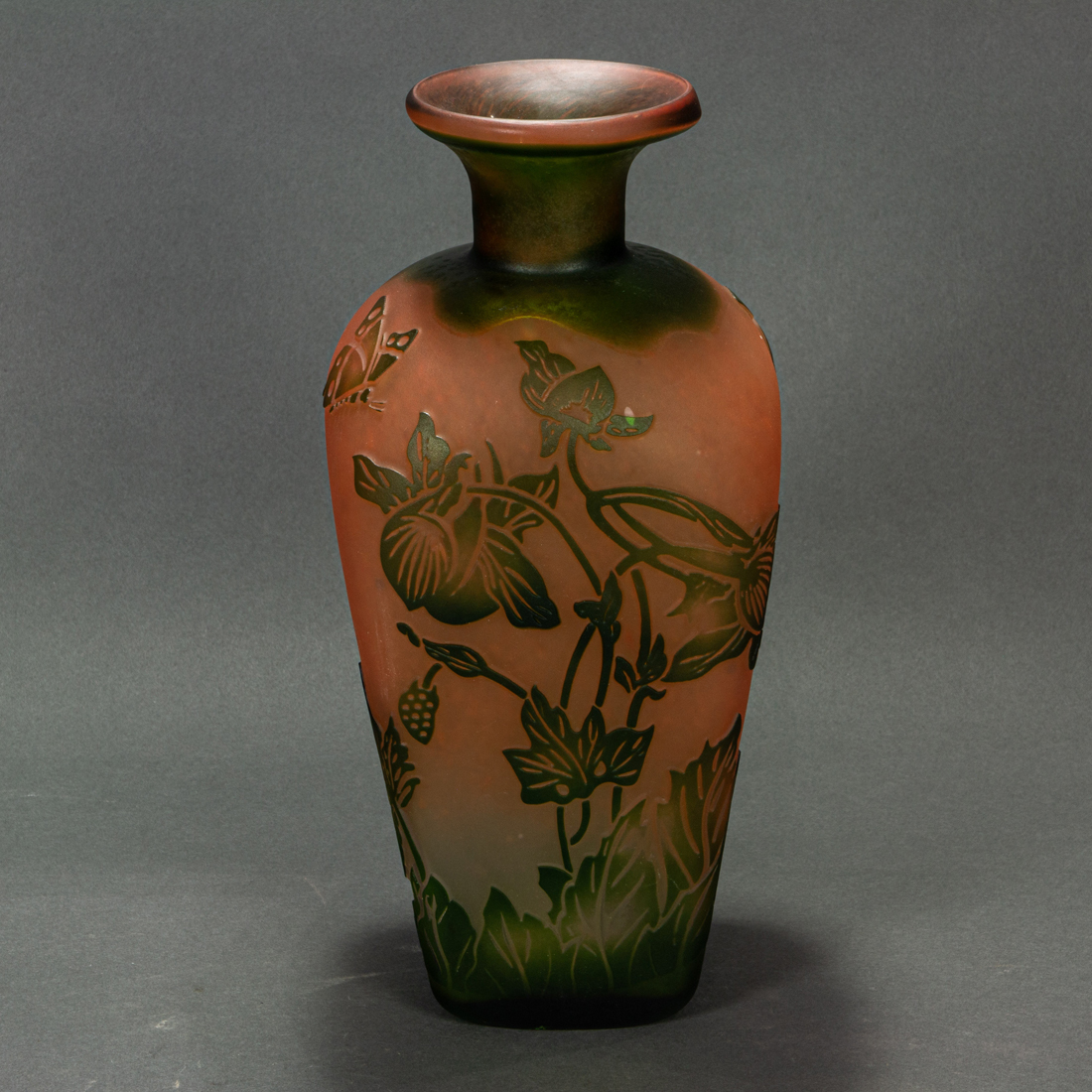 GALLE STYLE CAMEO GLASS VASE