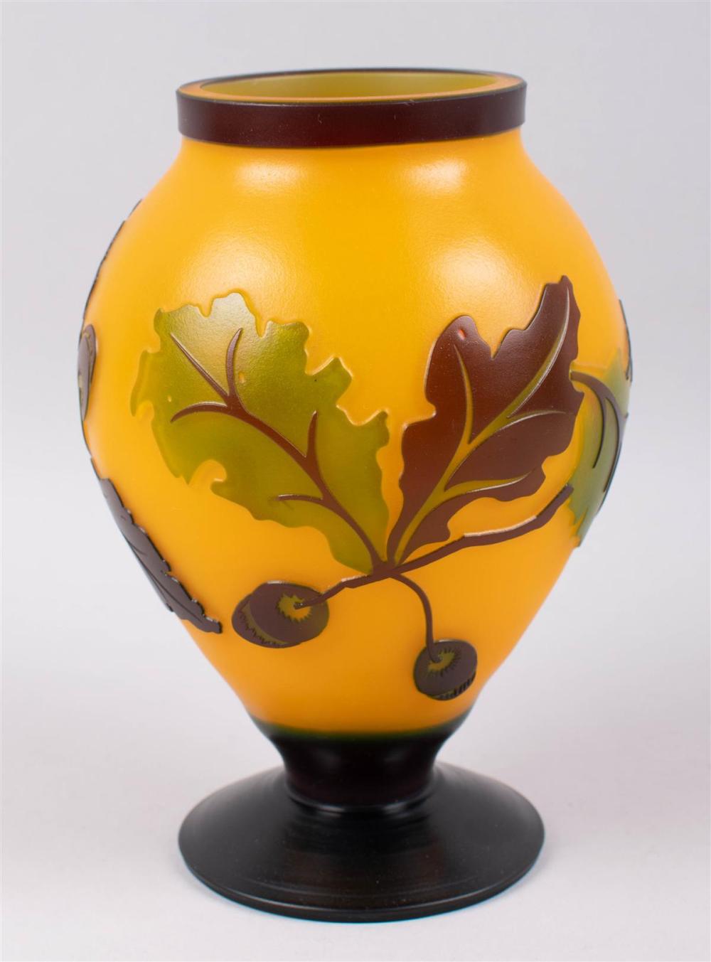GALLE STYLE VASE, MODERN HEIGHT: