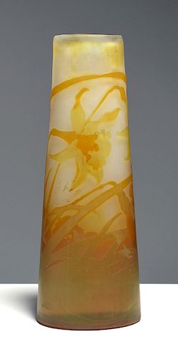 GALLE TWO COLOR CAMEO GLASSGalle