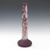 GALLE WISTERIA TALL CAMEO VASE