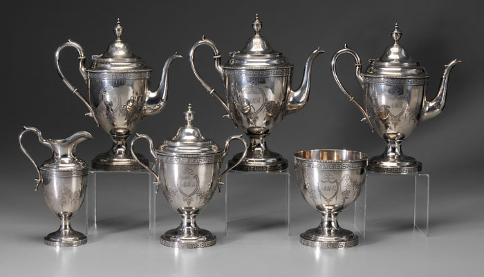 Galt & Bros. Coin Silver Tea