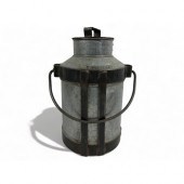 Galvanised Milk Churn