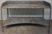 GALVANIZED METAL GARDENING BEN