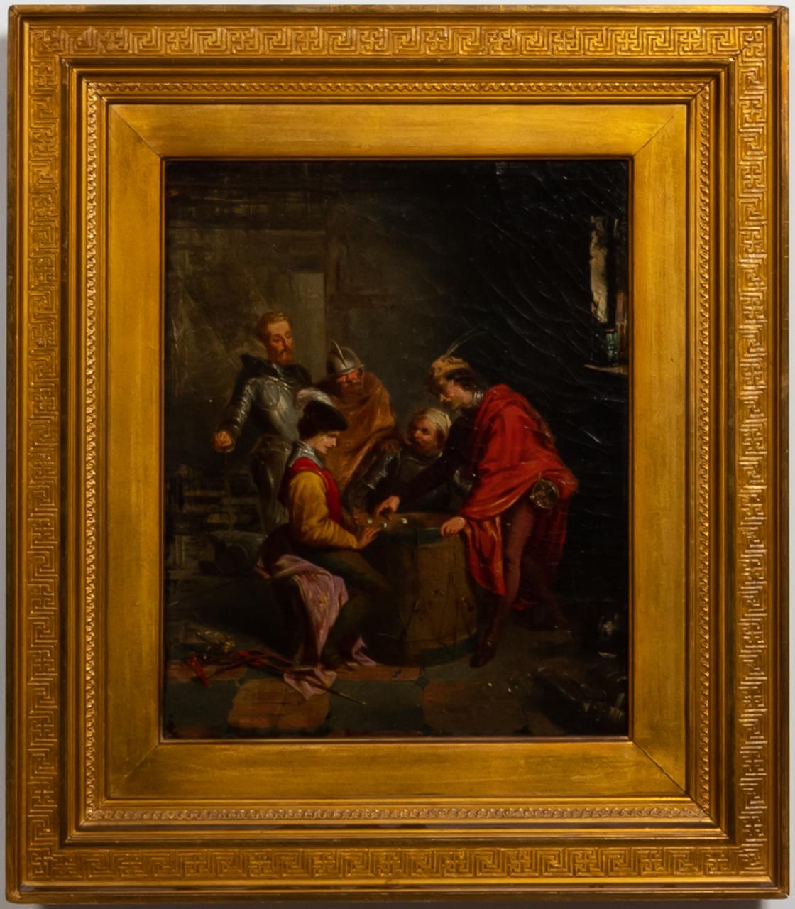 GAMBLERS, OIL ON CANVAS,