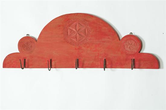 GAME OR UTENSIL RACK.  American 