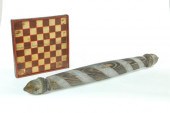 GAMEBOARD AND BARBER POLE.  Am