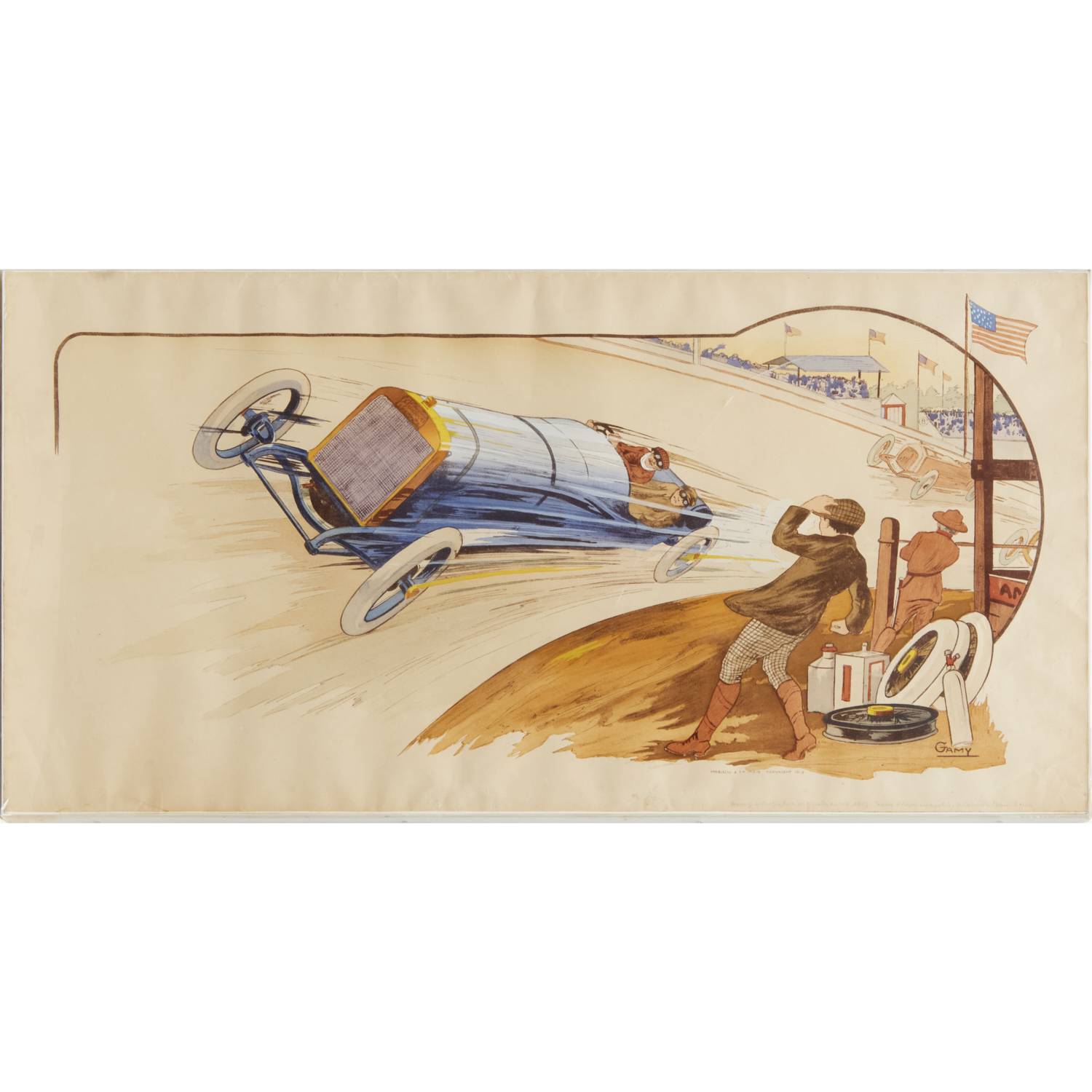 GAMY, ORIGINAL RACING POSTER,