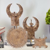 GAN PEOPLES, (4) LARGE BRONZE
