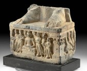 GANDHARA PANEL BUDDHA FEET ATO