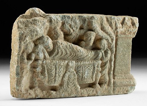 GANDHARA SCHIST PANEL, BUDDHA'S