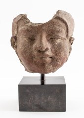GANDHARA TERRACOTTA HEAD OF A