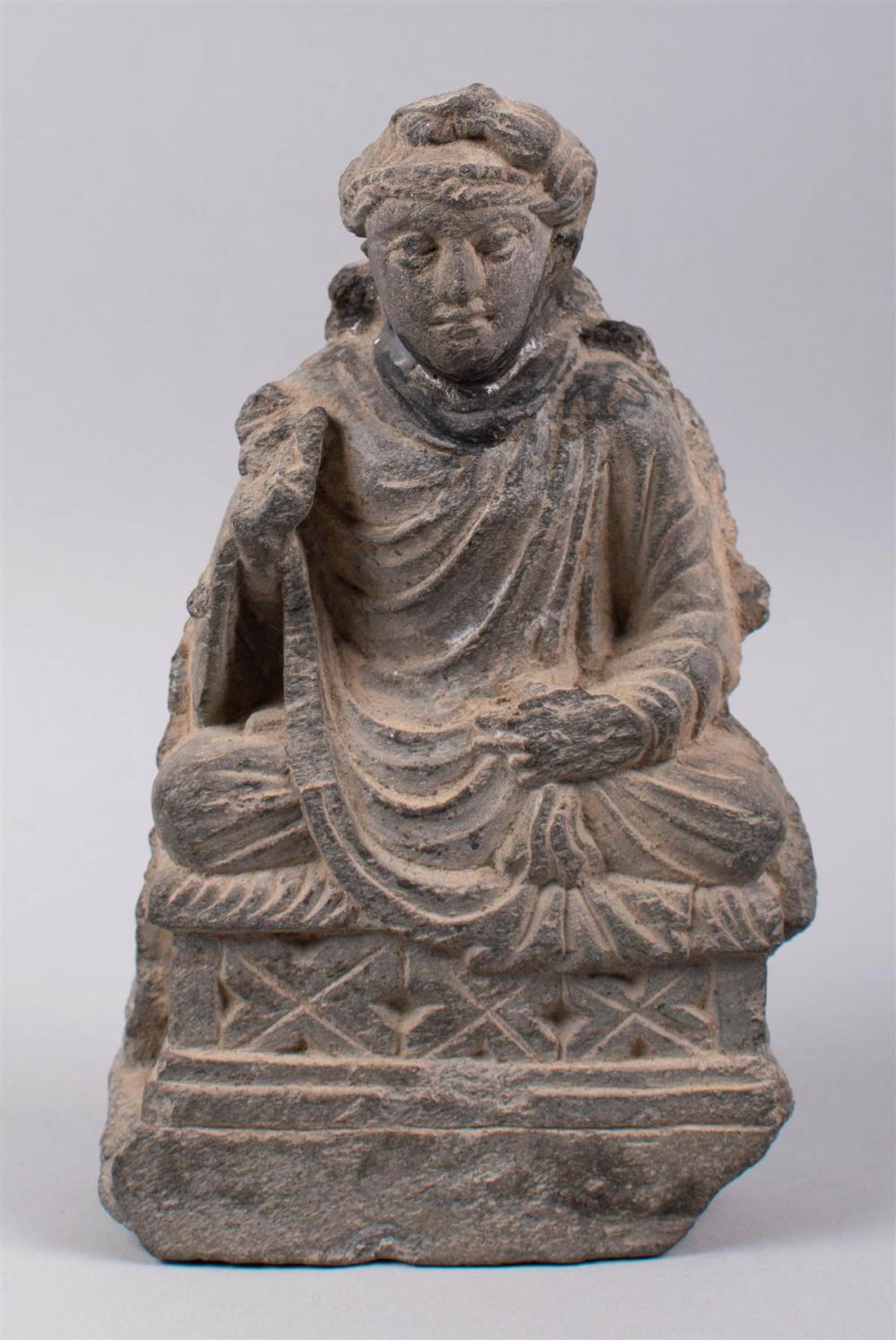 GANDHARAN CARVED GREY SCHIST