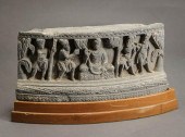 GANDHARAN GRAY SCHIST CURVED F