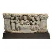 Gandharan Gray Schist Frieze<b