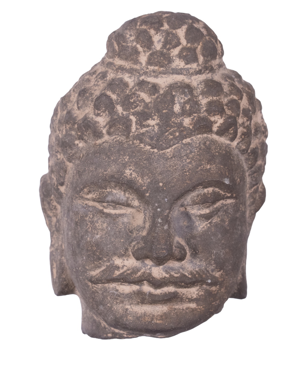 GANDHARAN STONE HEAD OF BUDDHA,