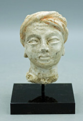 GANDHARAN STUCCO HEAD FROM THE