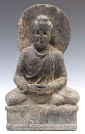 GANDHARAN-STYLE GRAY STONE FIG