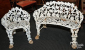 GARDEN BENCH AND CHAIR<br>Cast