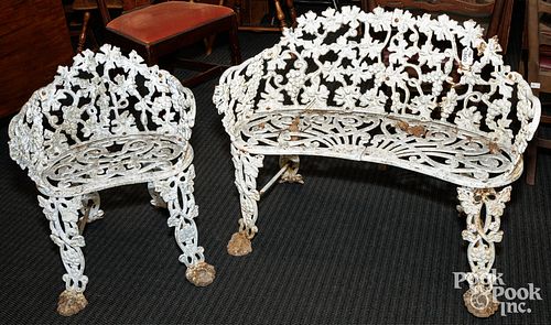GARDEN BENCH AND CHAIRCast iron