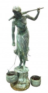 GARDEN: BRONZE OR COPPER FIGUR