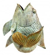 GARDEN: FISH SCULPTURE, METAL