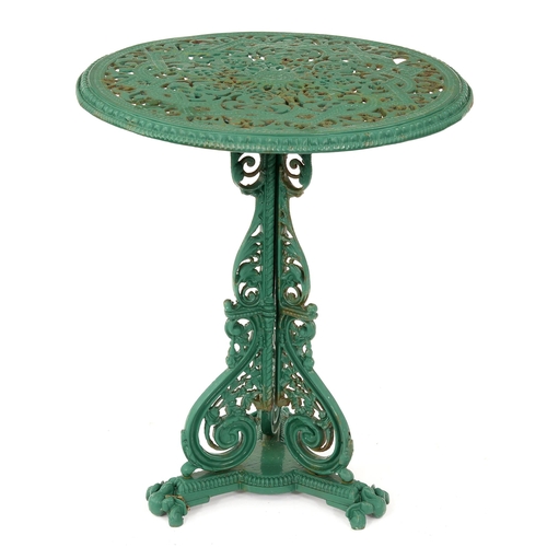 Garden furniture. A Victorian
