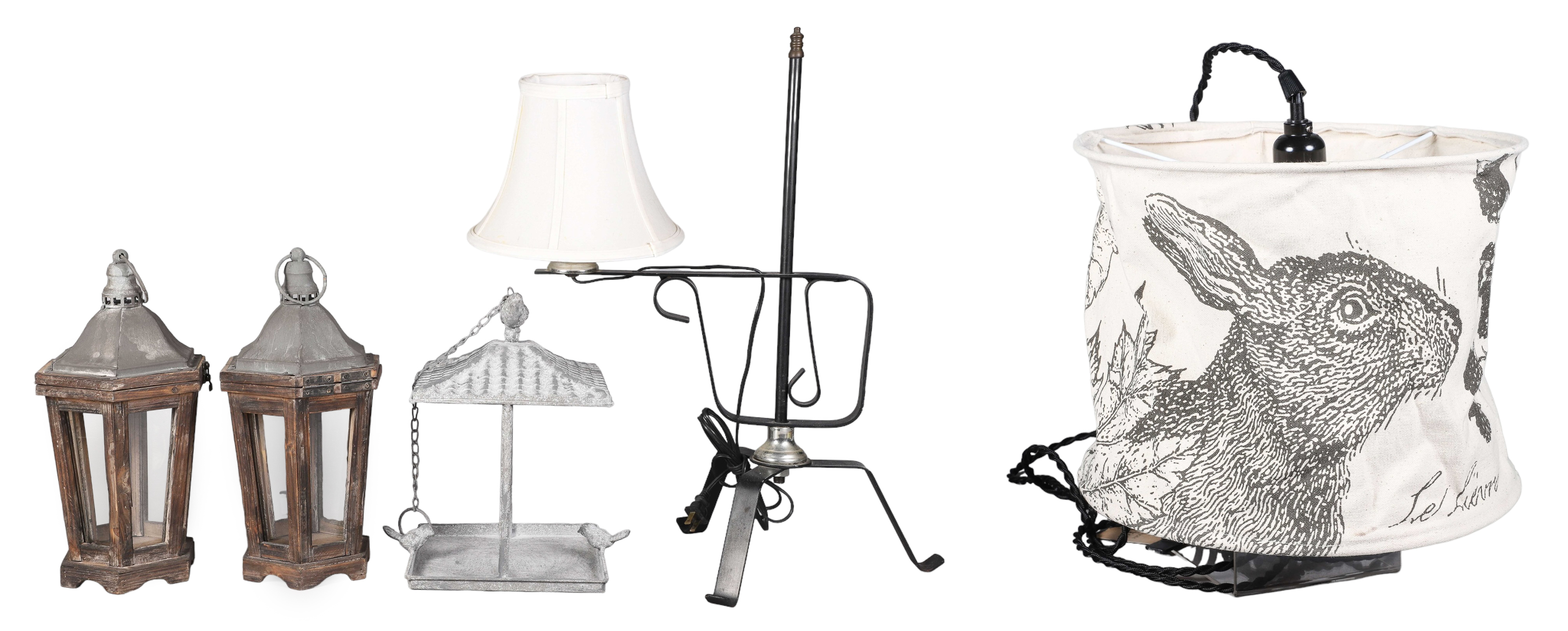 Garden Lanterns, Birdfeeder, Lamp
