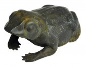 GARDEN: LARGE CAST METAL FROG