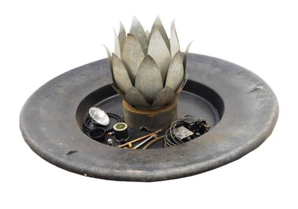 GARDEN: LOTUS FLOWER FOUNTAIN, 20TH