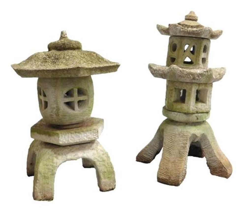 GARDEN: PAIR OF ASIAN STONE
