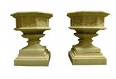 GARDEN: PAIR OF LARGE CONTEMPO