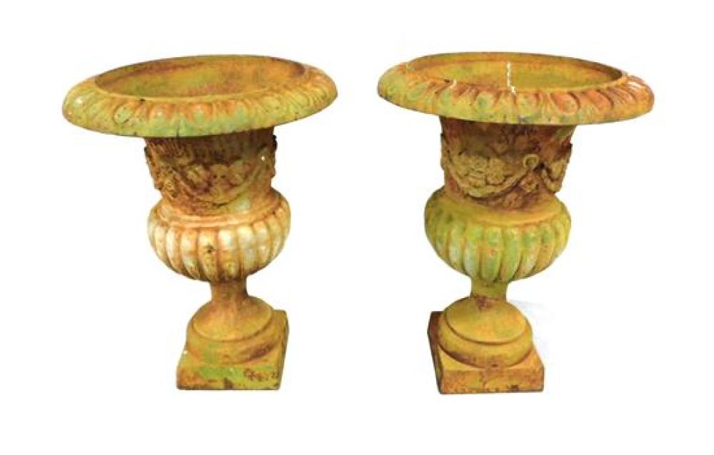 GARDEN: PAIR OF LARGE FRENCH