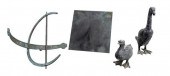 GARDEN: PAIR OF METAL GARDEN D